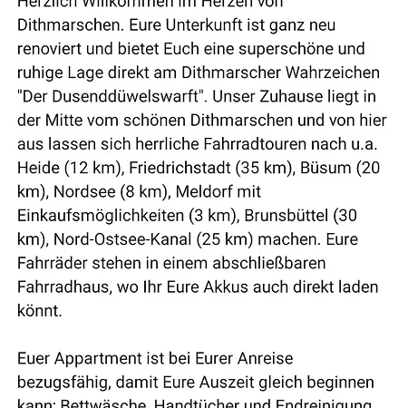 Bett Und Bike Dithmarschen